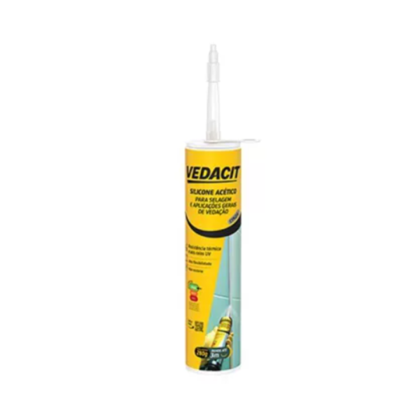 BORRACHA SILICONE VEDACIT INCOLOR 280GRS